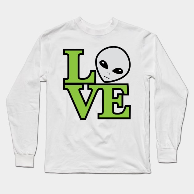 Alien Love Long Sleeve T-Shirt by Stacks